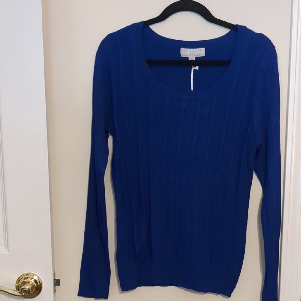 Carolyn Taylor Blue Crew Neck Sweater